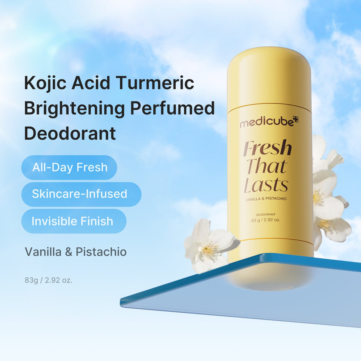 Kojic Acid Brightening Deodorant (Vanilla & Pistachio) D2