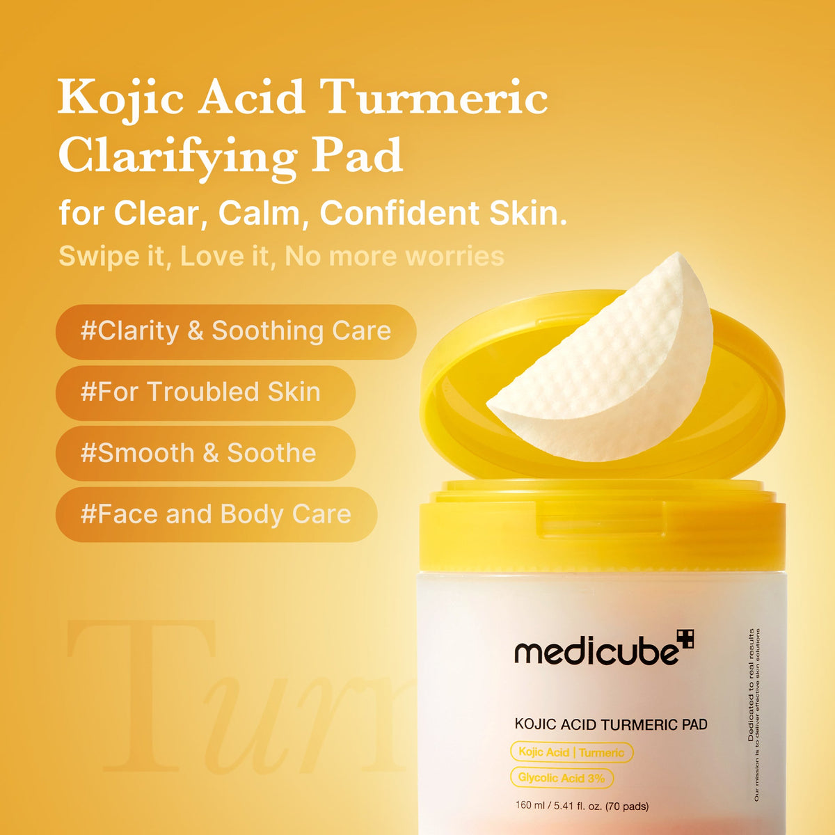 Kojic Acid Tumeric Toner Pad O0