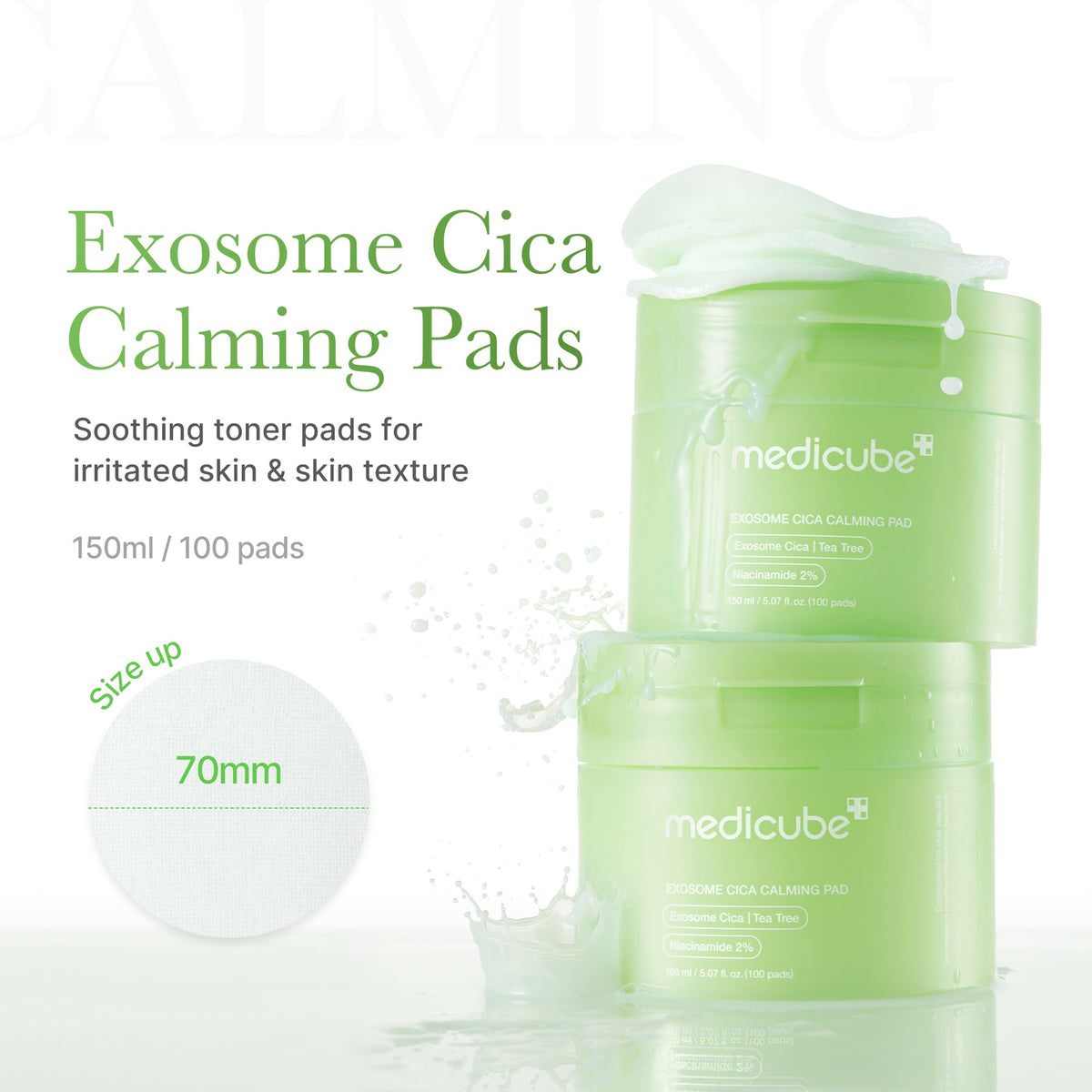 Exosome Cica Calming Toner Pads A8