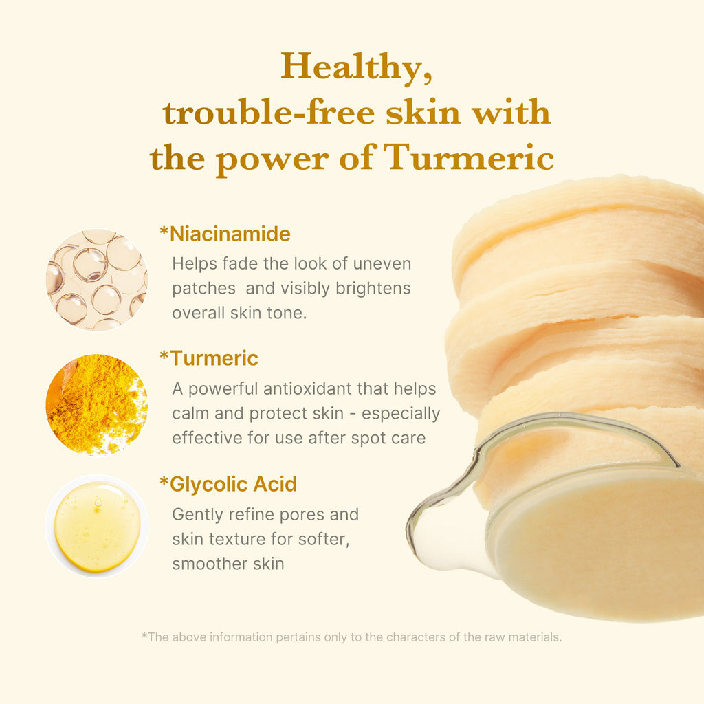 Kojic Acid Tumeric Toner Pad O0