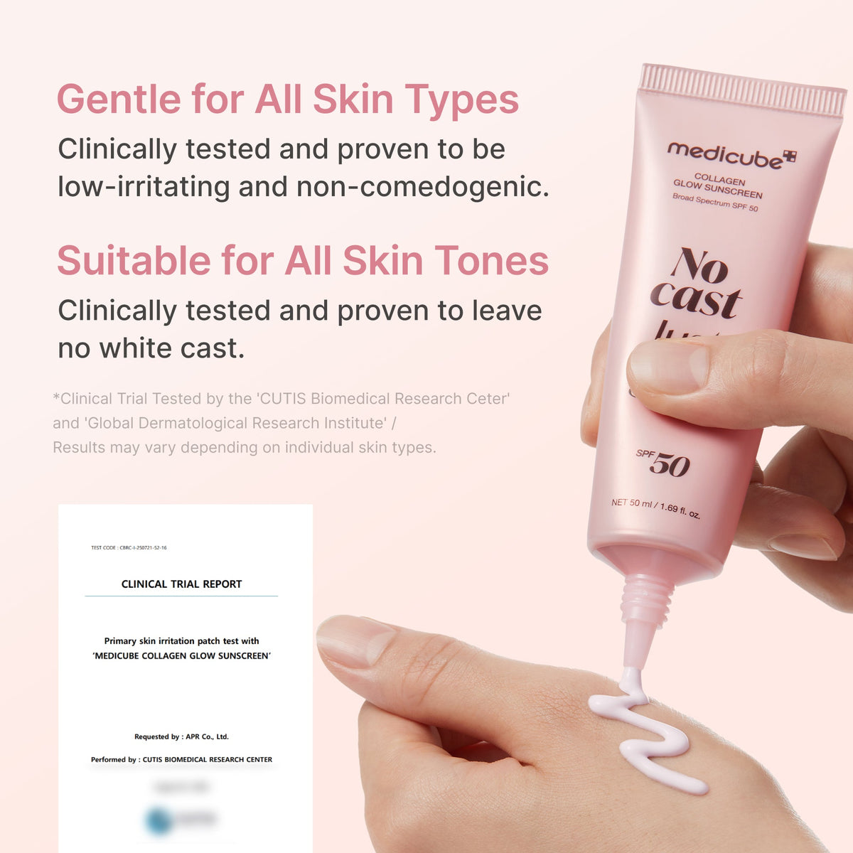 No Cast Just Glow Collagen Sunscreen X1