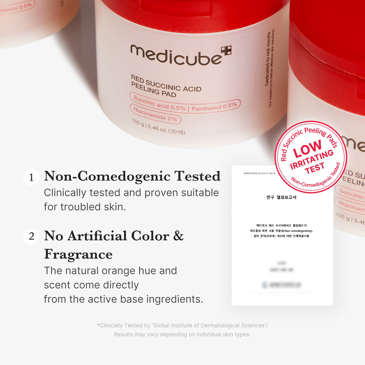 Red Succinic Acid Panthenol Pads P5