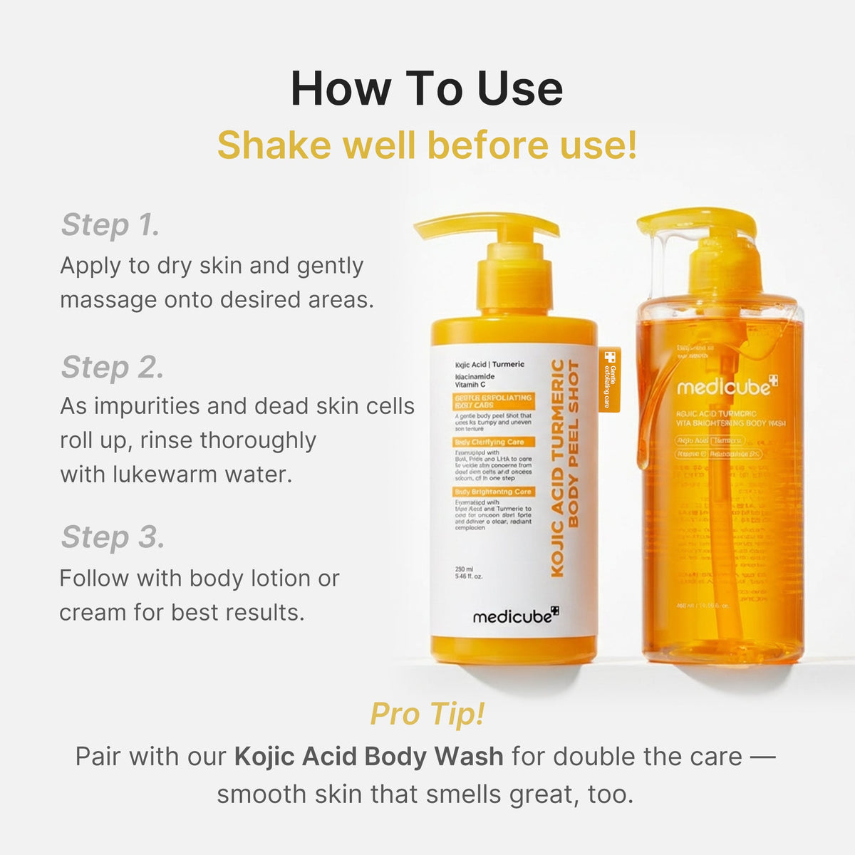 Kojic Acid Turmeric Body Peel Shot Z8