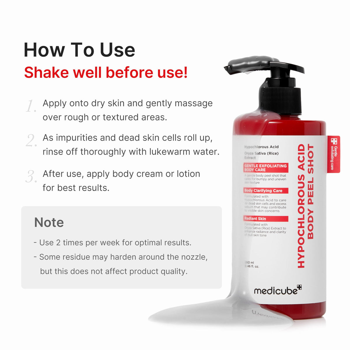 Hypochlorous Acid Rice Body Peel Shot A2
