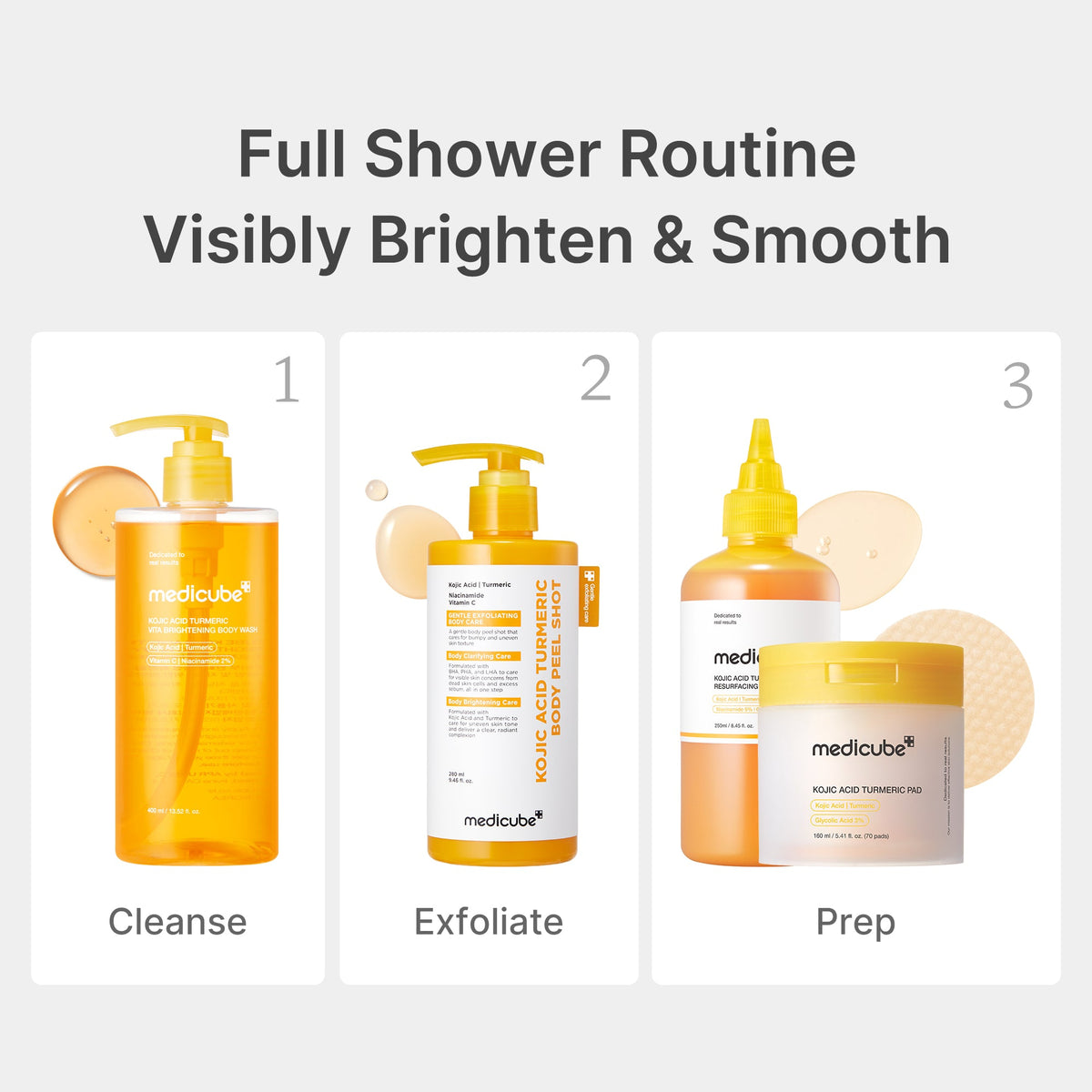 Kojic Acid Turmeric Brightening Body Wash F7