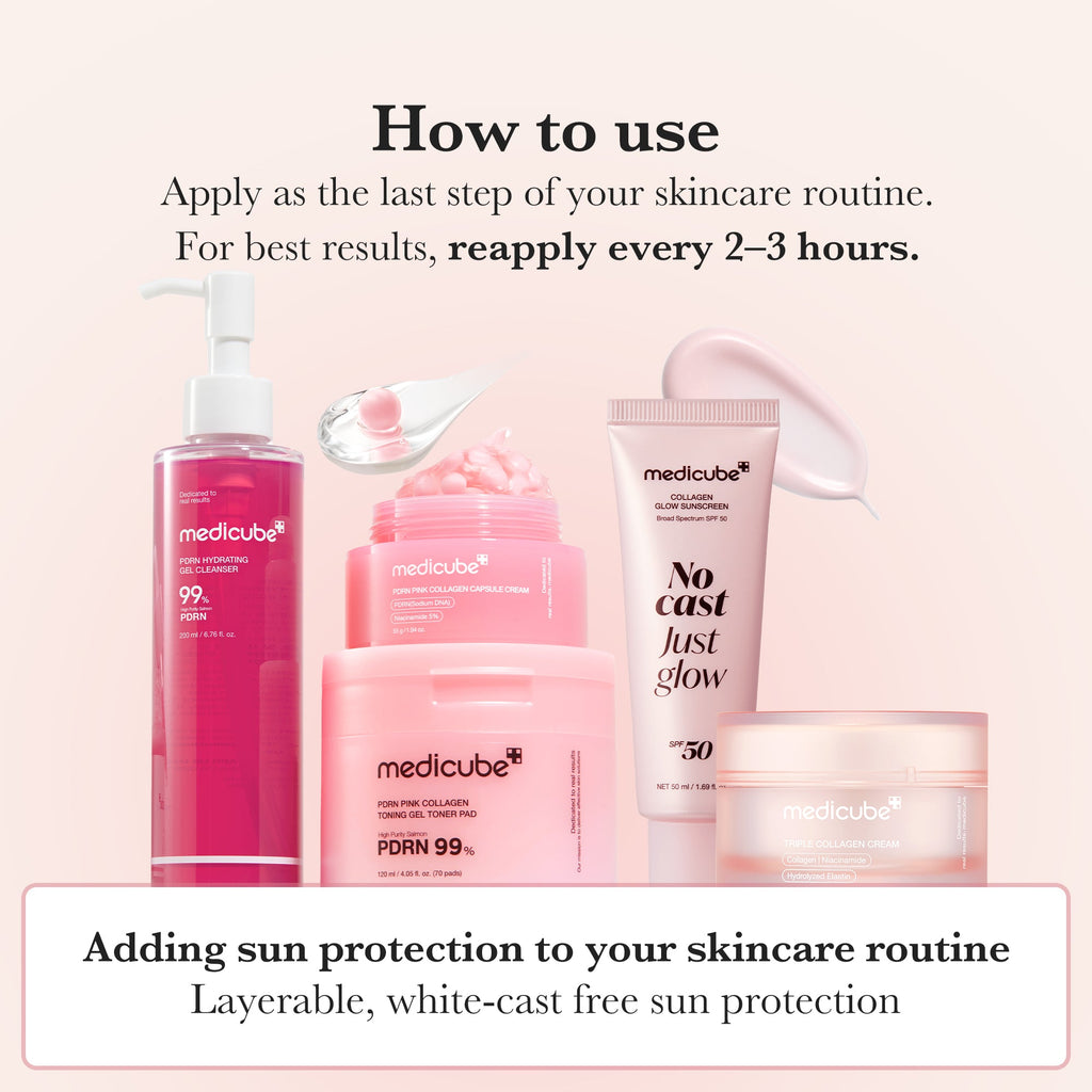 No Cast Just Glow Collagen Sunscreen X1