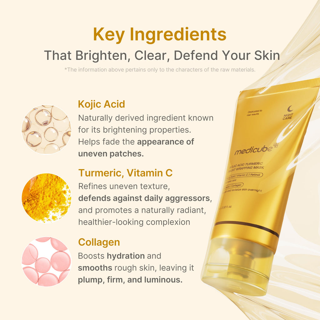 Kojic Acid Turmeric Overnight Wrapping Mask X2