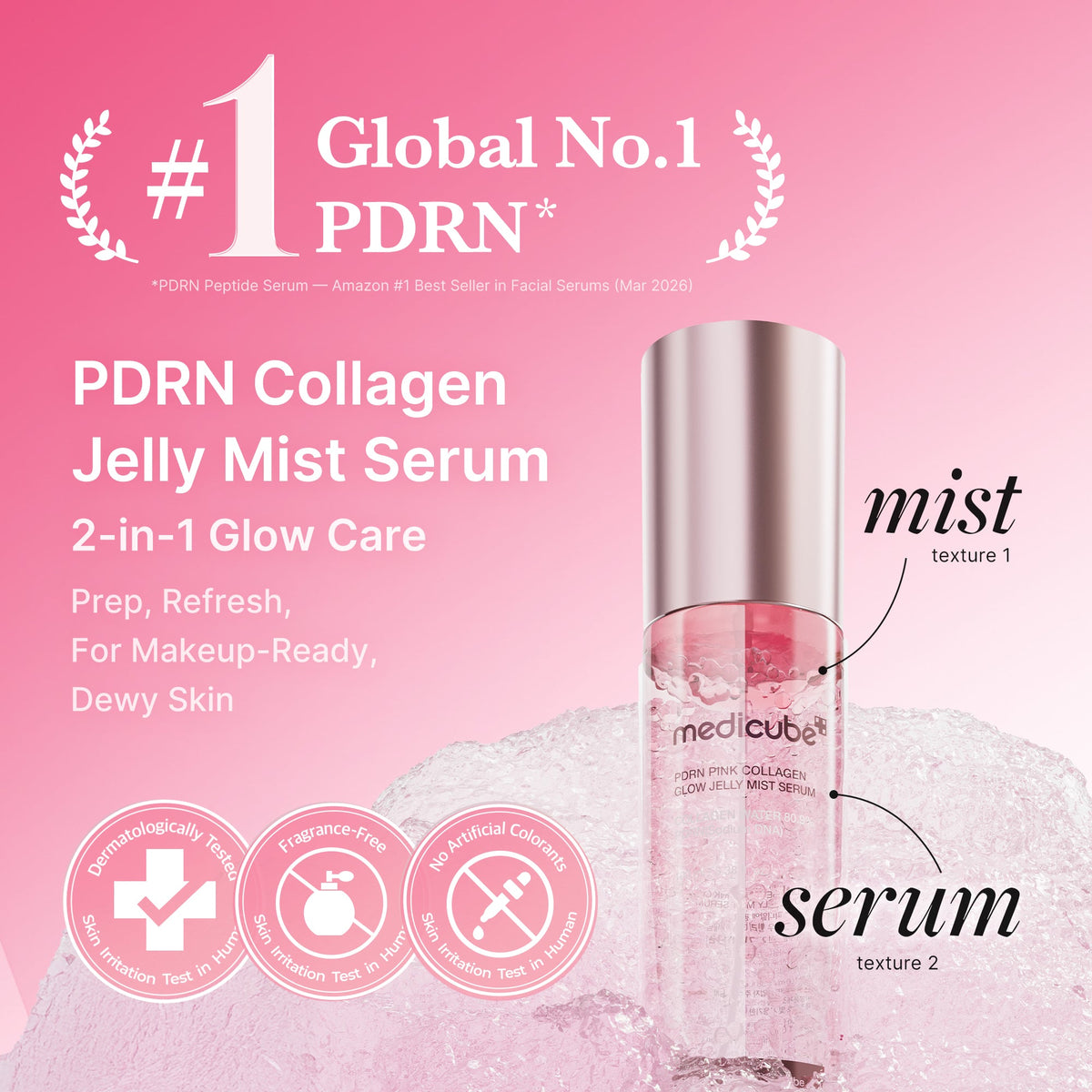 PDRN Pink Collagen Glow Jelly Mist Serum A1
