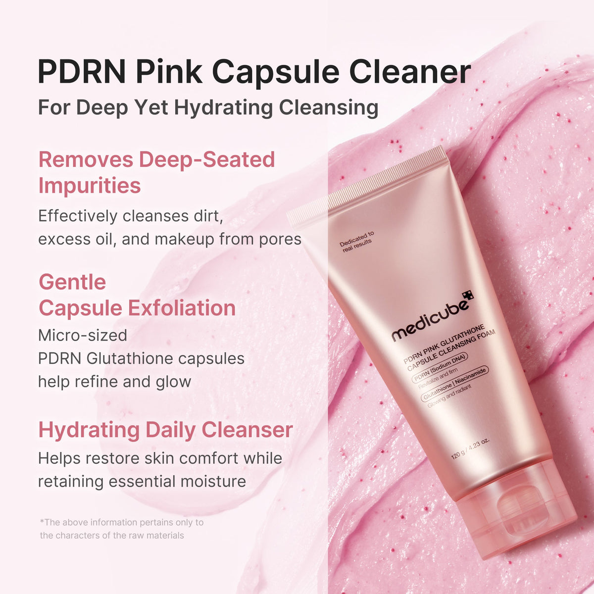 PDRN Pink Glutathione Capsule Foam Cleanser Q1