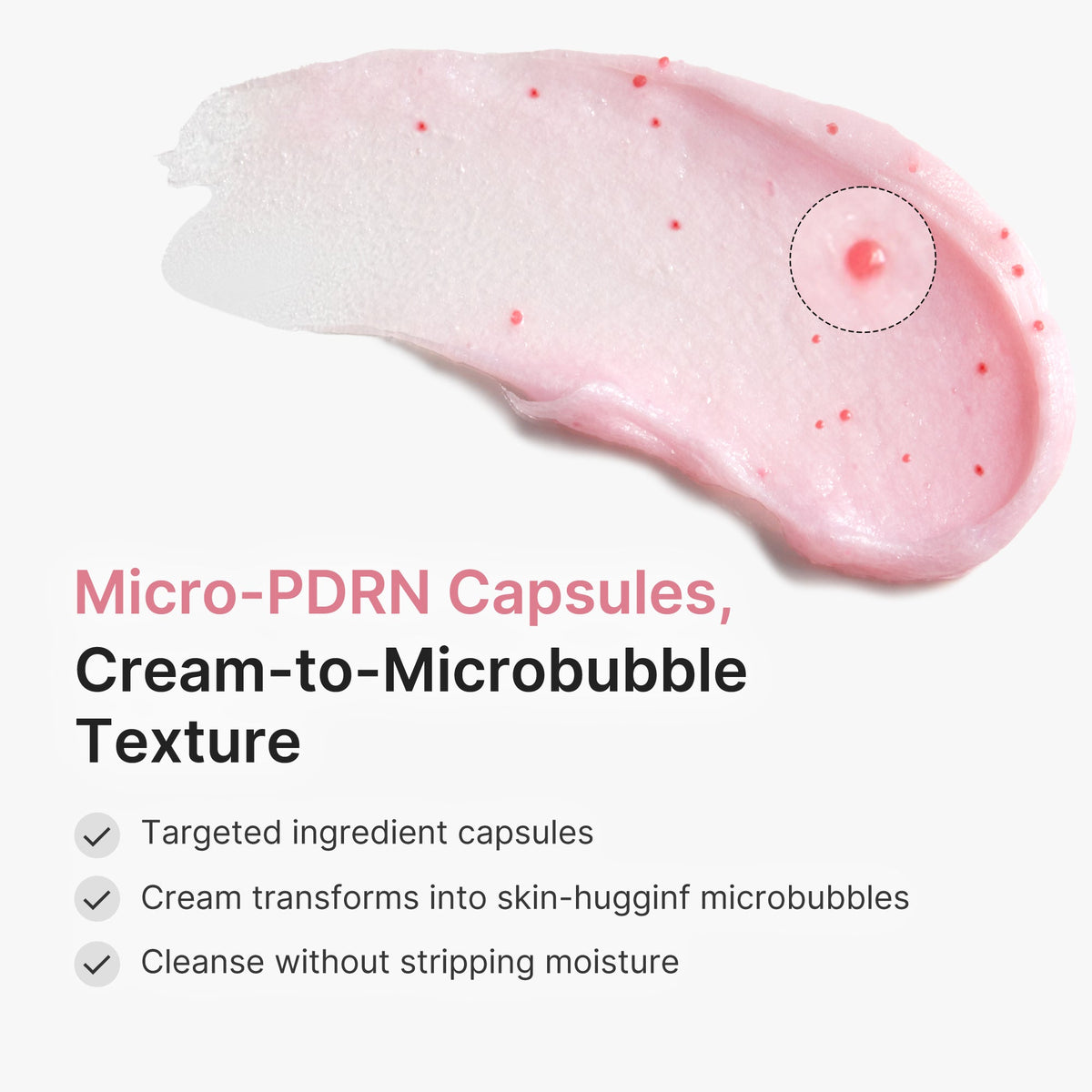 PDRN Pink Glutathione Capsule Foam Cleanser Q1